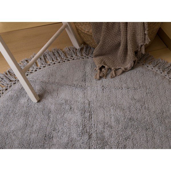 Tappeto da bagno in cotone marrone chiaro Irya Home Collection , ø 90 cm Lora - Foutastic-image-2