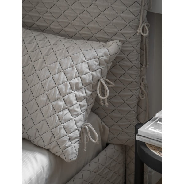 Letto singolo imbottito beige con spazio contenitivo e rete 90x200 cm Sleepy Luna - Miuform-image-3