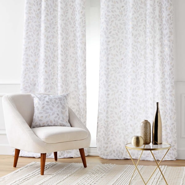 Tenda bianca 140x280 cm Duchesse – douceur d'intérieur-image-1