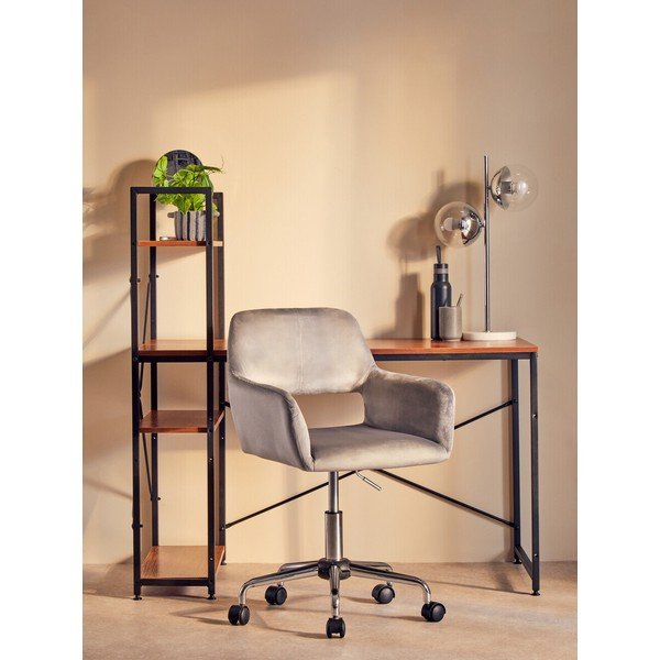 Sedia da ufficio grigia imbottito Brent – Premier Housewares-image-1