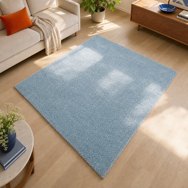 Tappeto azzurro , 57 x 110 cm Aqua Liso - Universal-image-1