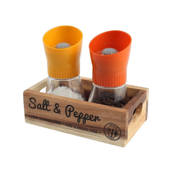 Porta sale e pepe in legno di acacia Glorious Acacia - T&G Woodware-image-1