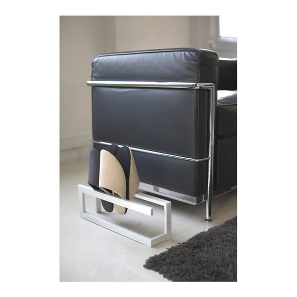 Supporto per pantofolaio in metallo bianco Line - YAMAZAKI-image-2