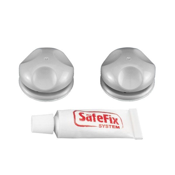 set di fissaggio senza foratura 2 pz Eureka - Metaltex-image-1