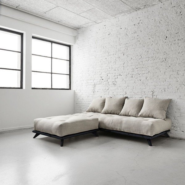 Pohovka Senza Black/Light Grey-image-2