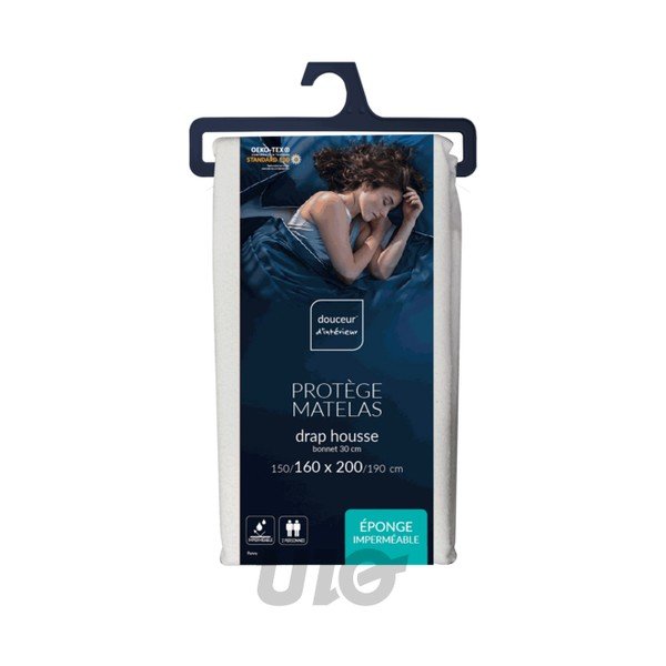 Materasso protettivo 160x200 cm Ponny - douceur d'intérieur-image-1