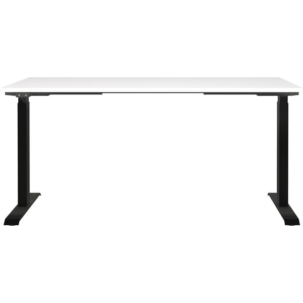 Tavolo da lavoro ad altezza regolabile elettricamente con piano bianco 80x160 cm Jet - Germania-image-2