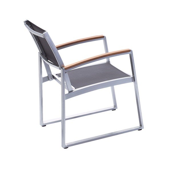 Sedia da giardino grigia Ava - Garden Pleasure-image-3