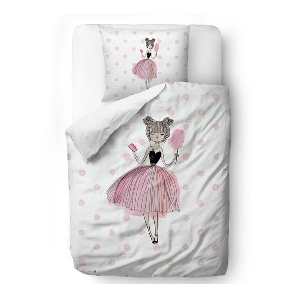 Biancheria da letto per bambini in cotone con, 100 x 130 cm Pink Girl - Butter Kings