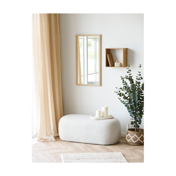 Panchina beige con rivestimento in bouclé Blossomville – House Nordic-image-1