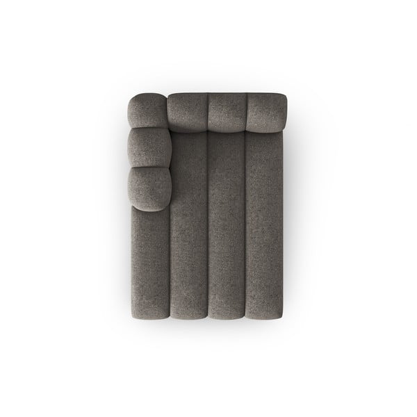 Chaise longue componibile in grigio scuro (con penisola a sinistra) Lupine – Micadoni Home-image-2