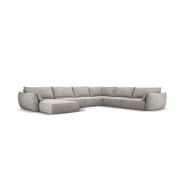 Divano angolare grigio chiaro (angolo destro) Vanda - Mazzini Sofas-image-2