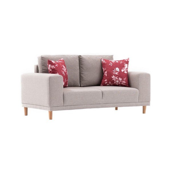 Divano a due posti crema Franz - Balcab Home-image-4