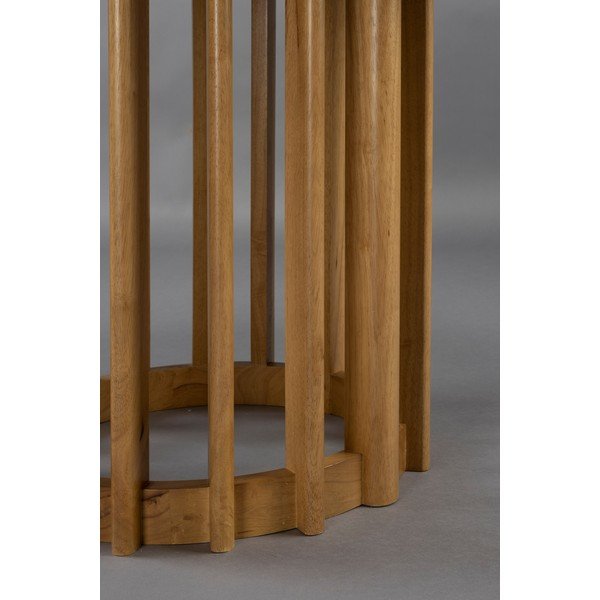 Tavolo da pranzo rotondo con piano effetto rovere ø 120 cm Barlet – Dutchbone-image-1