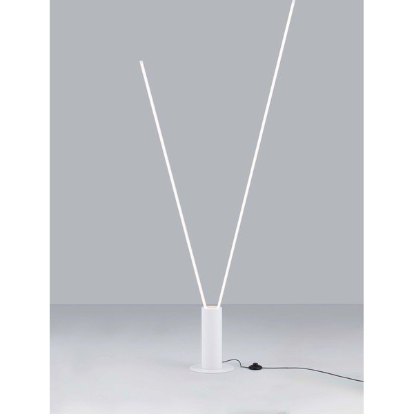Lampada da terra LED bianco opaco in metallo con struttura flessibile (altezza totale 181 cm) Kimolia – Nova Luce-image-3