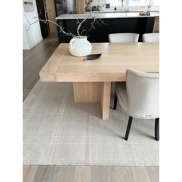 Tappeto in lana crema 200x300 cm Calisia M Grid Prime - Agnella-image-2