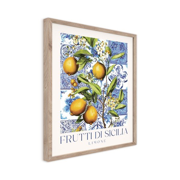 Dipinto stampato con cornice inclusa 40x50 cm Sicilia – Styler-image-4