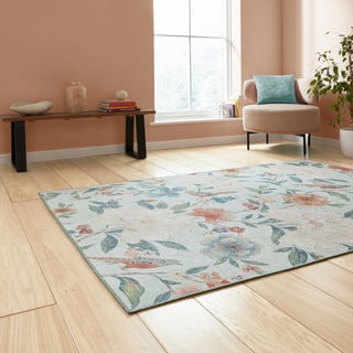 Passatoia blu lavabile 61x170 cm Pipa Floral – Catherine Lansfield
