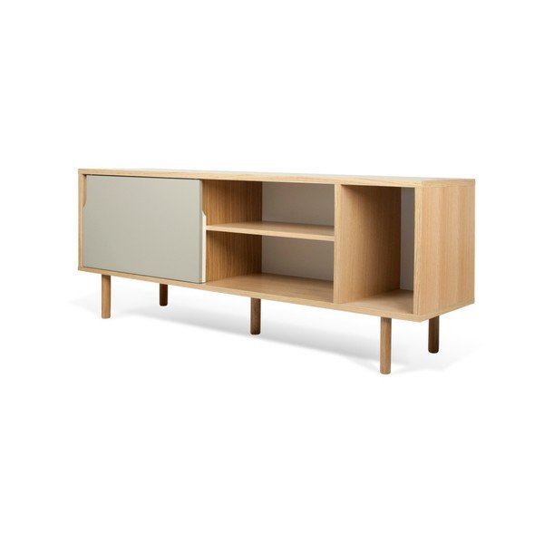 Cassettiera bianca e grigia Dann Oak - TemaHome-image-4