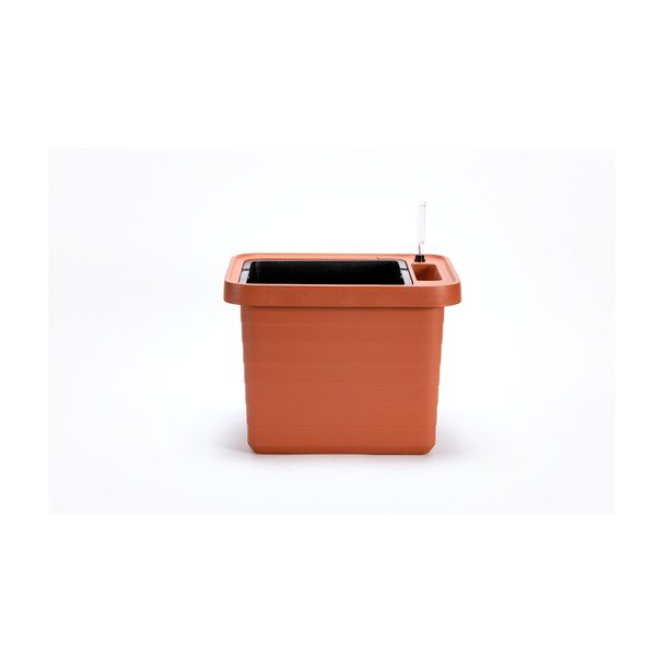 Cassetta auto-irrigante di grande volume in terracotta Berberis UNO, 27 l - Plastia-image-2