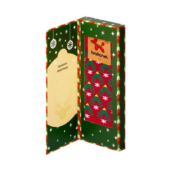 Calzini in confezione regalo Calzini Card con Caribù, taglia 36 - 40 Season's Greetings - Ballonet Socks-image-3