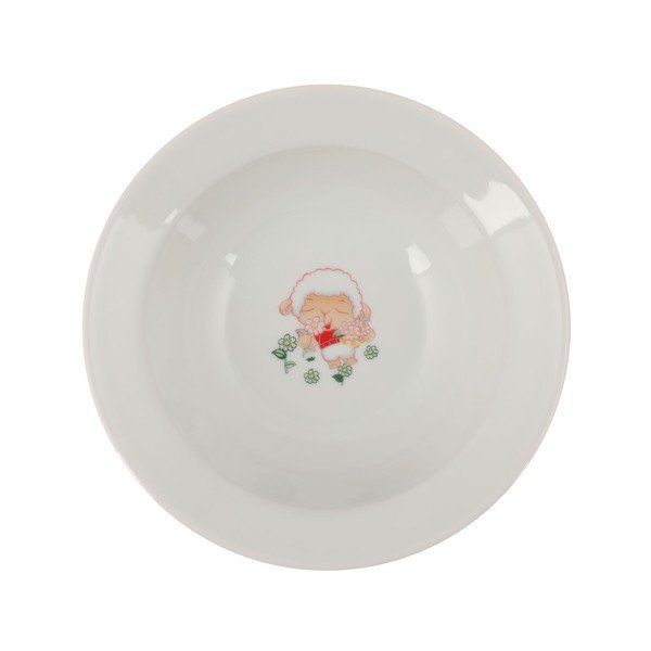 Set da pranzo in porcellana per bambini da 5 pezzi Sheep - Kütahya Porselen-image-2