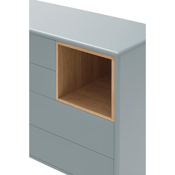 Cassettiera bassa blu-grigio 90x90 cm Corvo - Teulat-image-4