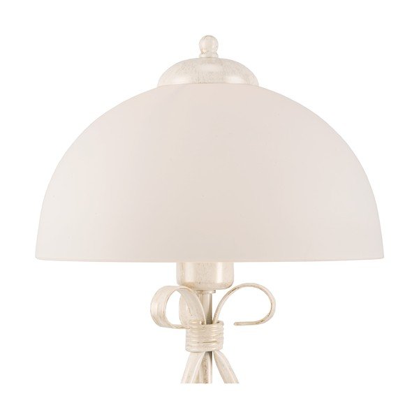 Lampada da tavolo bianca con paralume in vetro, altezza 43 cm Adelle - LAMKUR-image-4