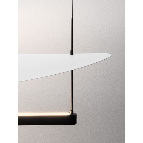 Lampadario LED bianco/nero opaco in alluminio con intensità regolabile Diona – Nova Luce-image-2