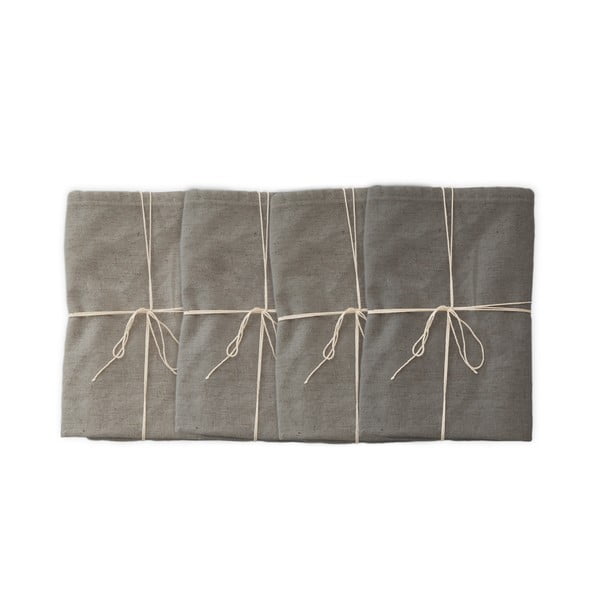 Set di 4 tovaglioli in lino grigio, 43 x 43 cm - Really Nice Things