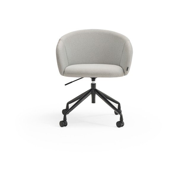 Sedia da ufficio grigio chiaro in imbottito Add – Teulat-image-1