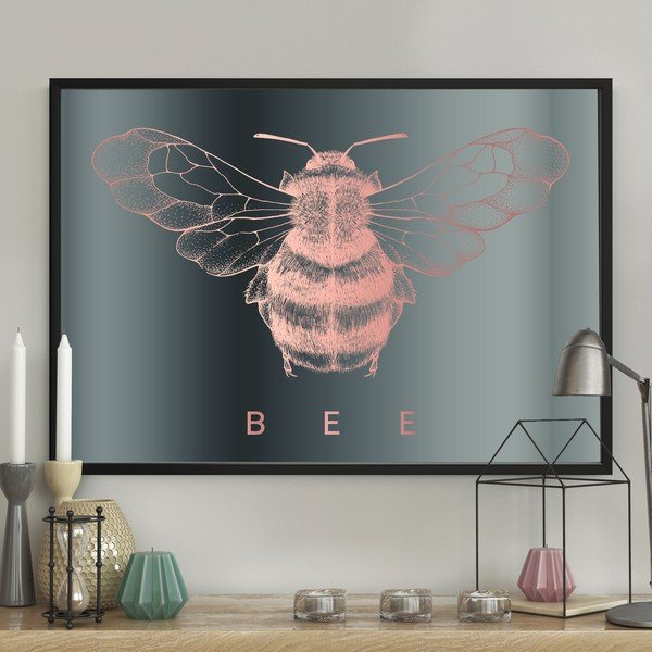 Poster da parete in cornice BUMBLEBEE, 40 x 50 cm Bumblebee - DecoKing-image-1