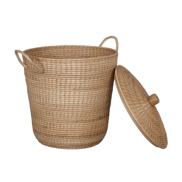 Cestino in rattan con coperchio Ratta - WOOX LIVING-image-4