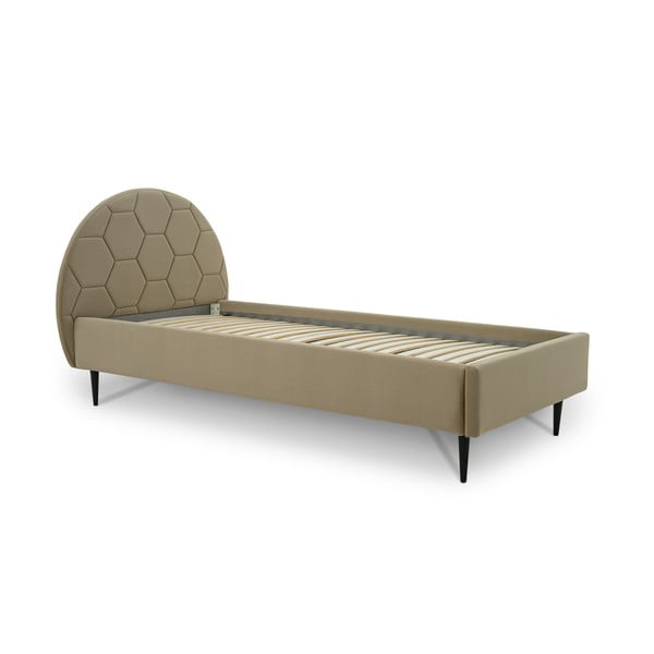 Letto per bambini beige con contenitore 120x200 cm Mercury - Scandic