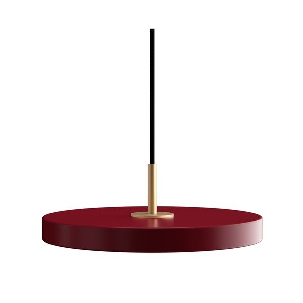 Lampadario LED rosso in metallo con paralume in metallo con intensità regolabile ø 31 cm Asteria Plus – UMAGE
