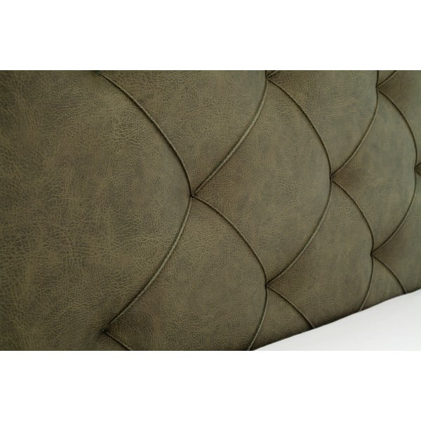 Letto matrimoniale imbottito verde con contenitore con rete inclusa 180x200 cm San Remo – Meise Möbel-image-1