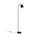 Lampada da terra nera con paralume in tessuto (altezza 148 cm) Buddy - Reality