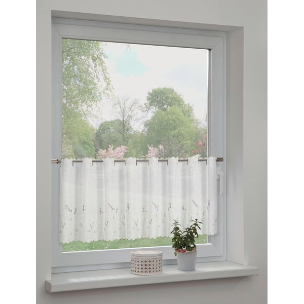 Tenda sottile bianca 135x45 cm Lavender – Sehlbach-image-1