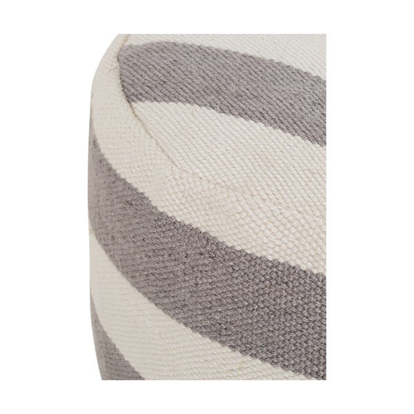 Pouf Kalaidu grigio e beige Lani - Westwing Collection-image-1