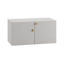 Cassettiera bassa per bambini grigio chiaro 100x50 cm Cube - Pinio