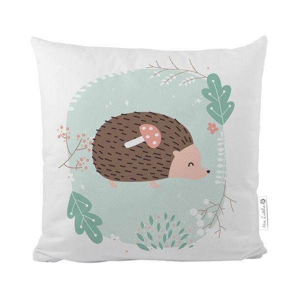 Povlak na polštář z bavlněného saténu Mr. Little Fox Dear Friends Hedgehog, 50 x 50 cm