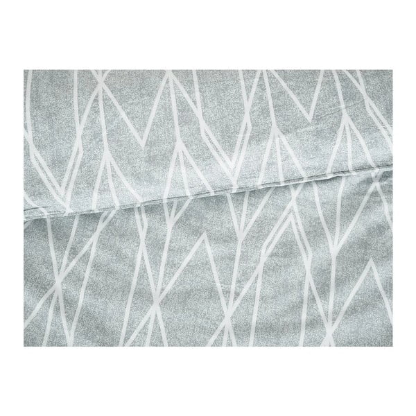 Set copripiumino e federa grigio in crêpe per letto singolo 140x200 cm Gray Stripes – B.E.S.-image-1