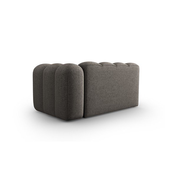 Divano componibile in grigio scuro (con penisola a destra) Lupine – Micadoni Home-image-3