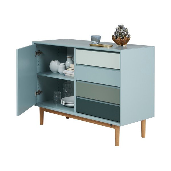 Cassettiera bassa color menta 114x80 cm Color Box - Tom Tailor-image-4