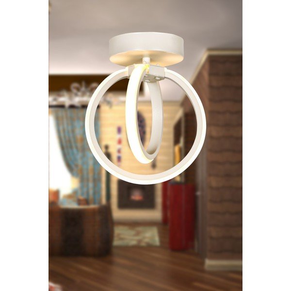 Plafoniera LED bianca in metallo Sezen – Squid Lighting-image-1