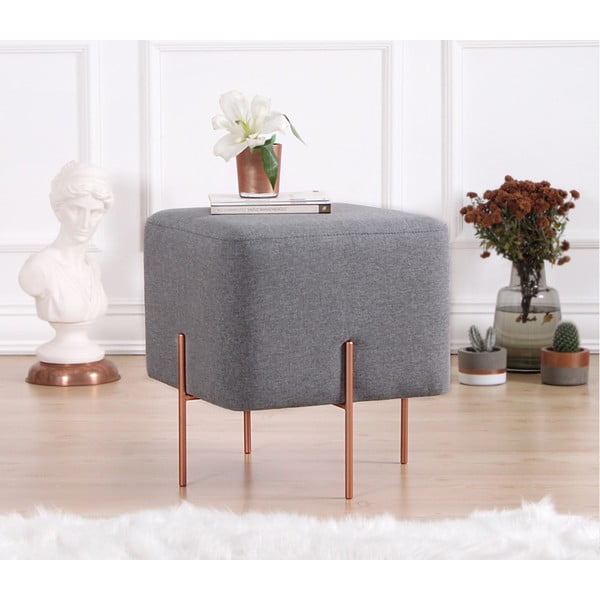 Sgabello grigio Copper - Artie-image-2