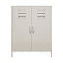 Armadietto grigio chiaro in metallo 79x100x39 cm Bradford – Støraa
