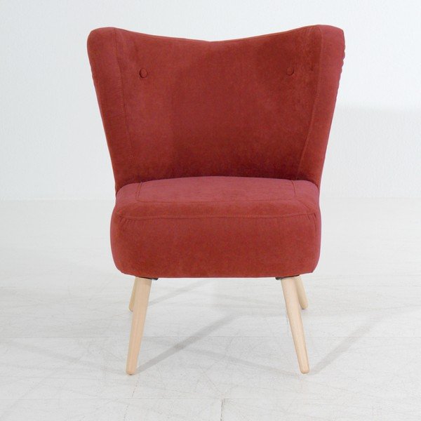 Poltrona Sari Velur rosso mattone - Max Winzer-image-1