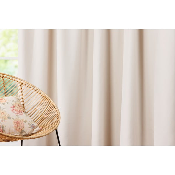 Tenda a ganci crema 140x260 cm - Mendola Fabrics-image-1