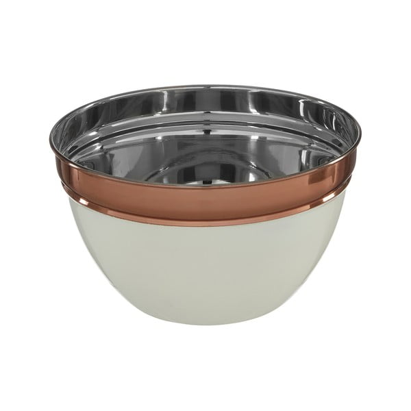 Ciotola in acciaio inox in rame e beige ø 18 cm Prescott - Premier Housewares-image-1